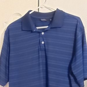 Blue golf shirt